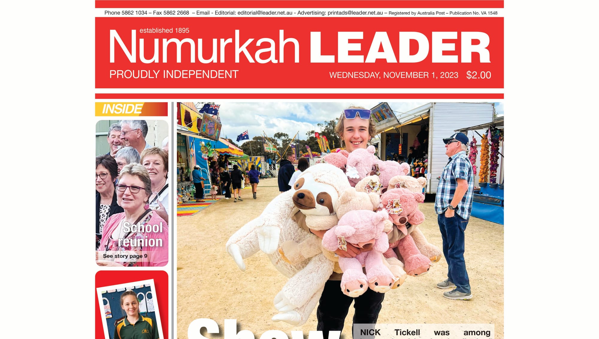 Numurkah Leader digital edition: November 1 2023