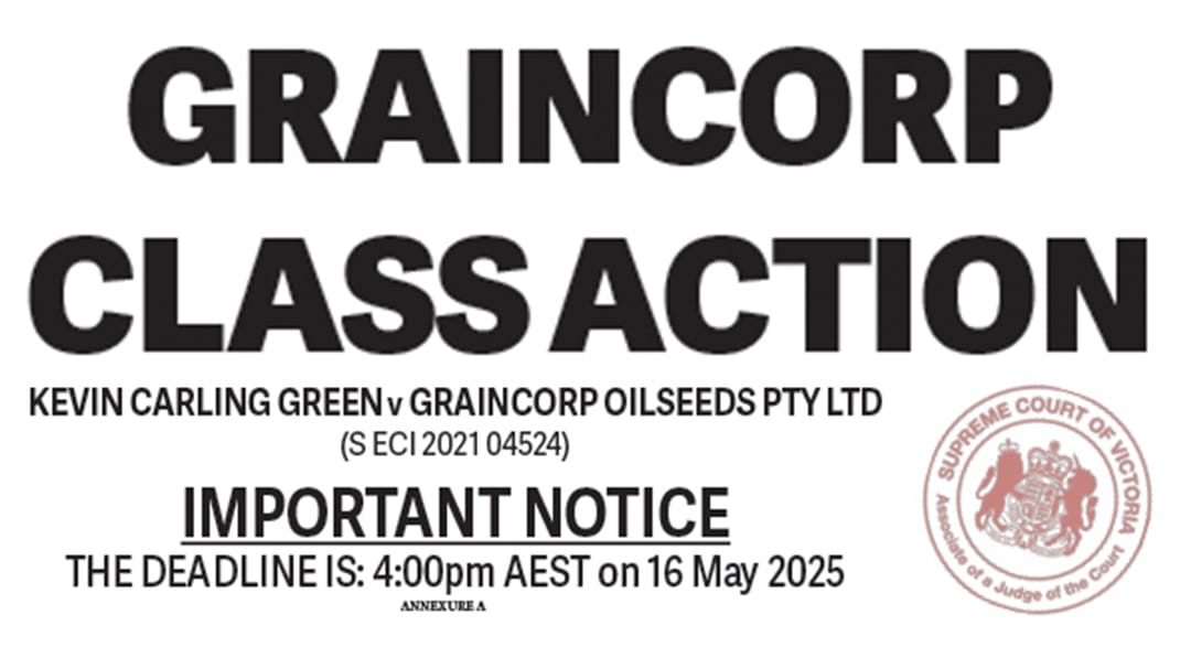 GrainCorp Class Action