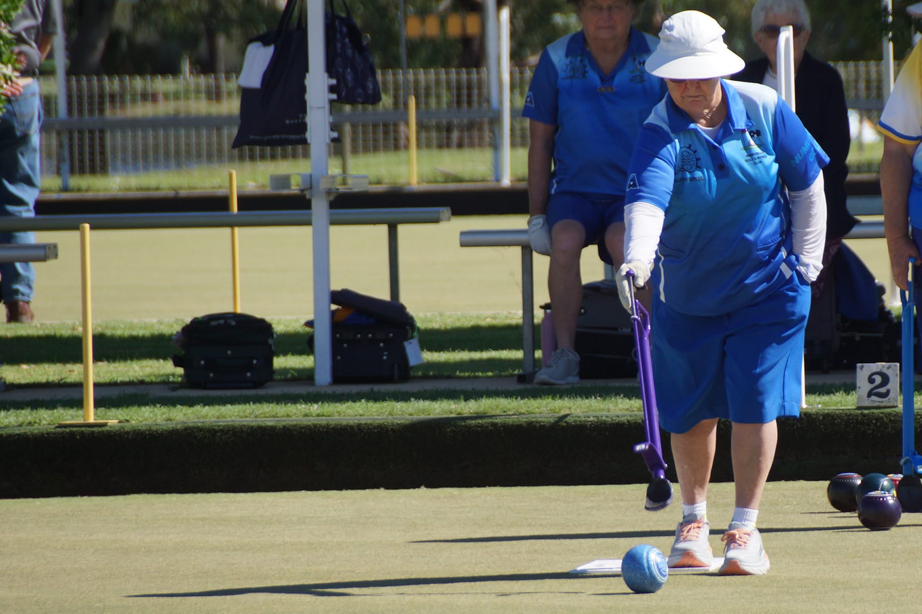 Doing her bit... Helen Pickersgill was part of a successful rink last Saturday.
