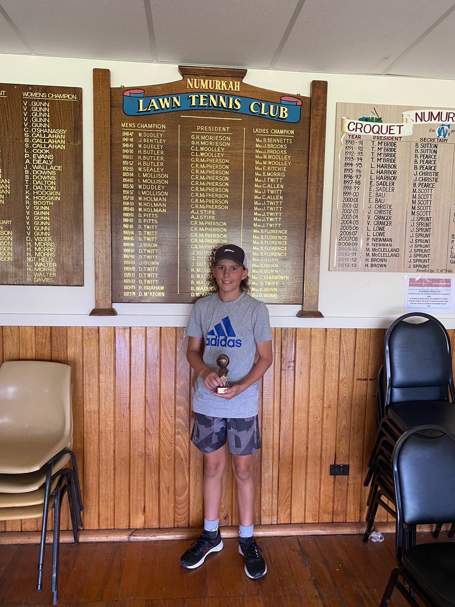 Back to back... Hudson Storer won his second junior boys’ title
