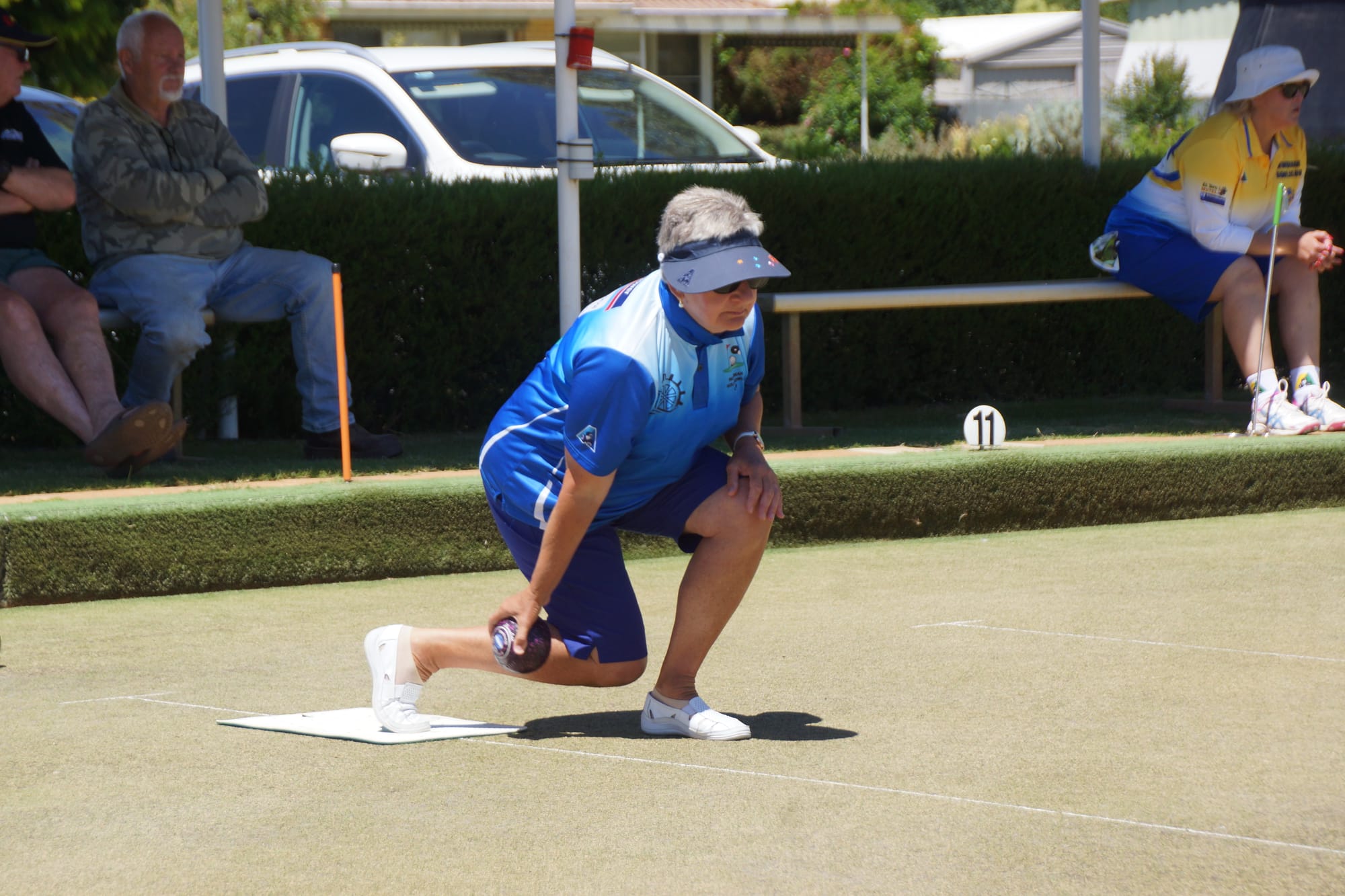 Neck and neck... Eve Saunders was part of a narrow, one shot win in her rink last Saturday. 
