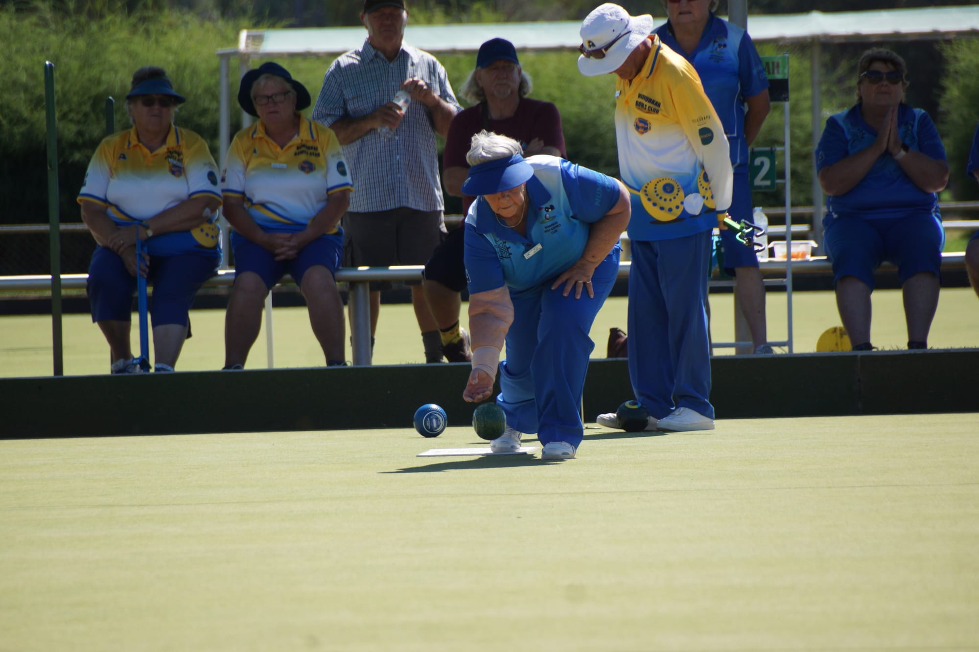 Solid team... Kaye Hocking contributed well to her rink’s win.