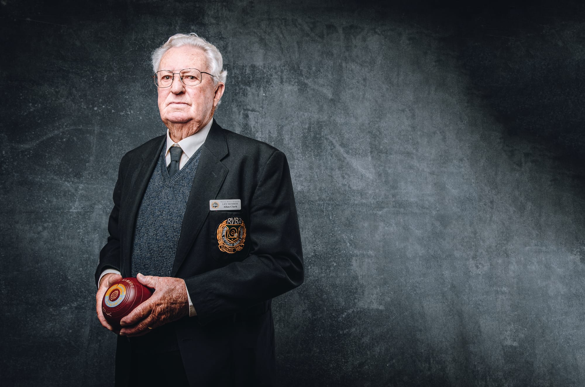 Determined ... Allan Clark said he made up for a lack of talent by practising hard and mastering the mental side of the game of bowls. 
