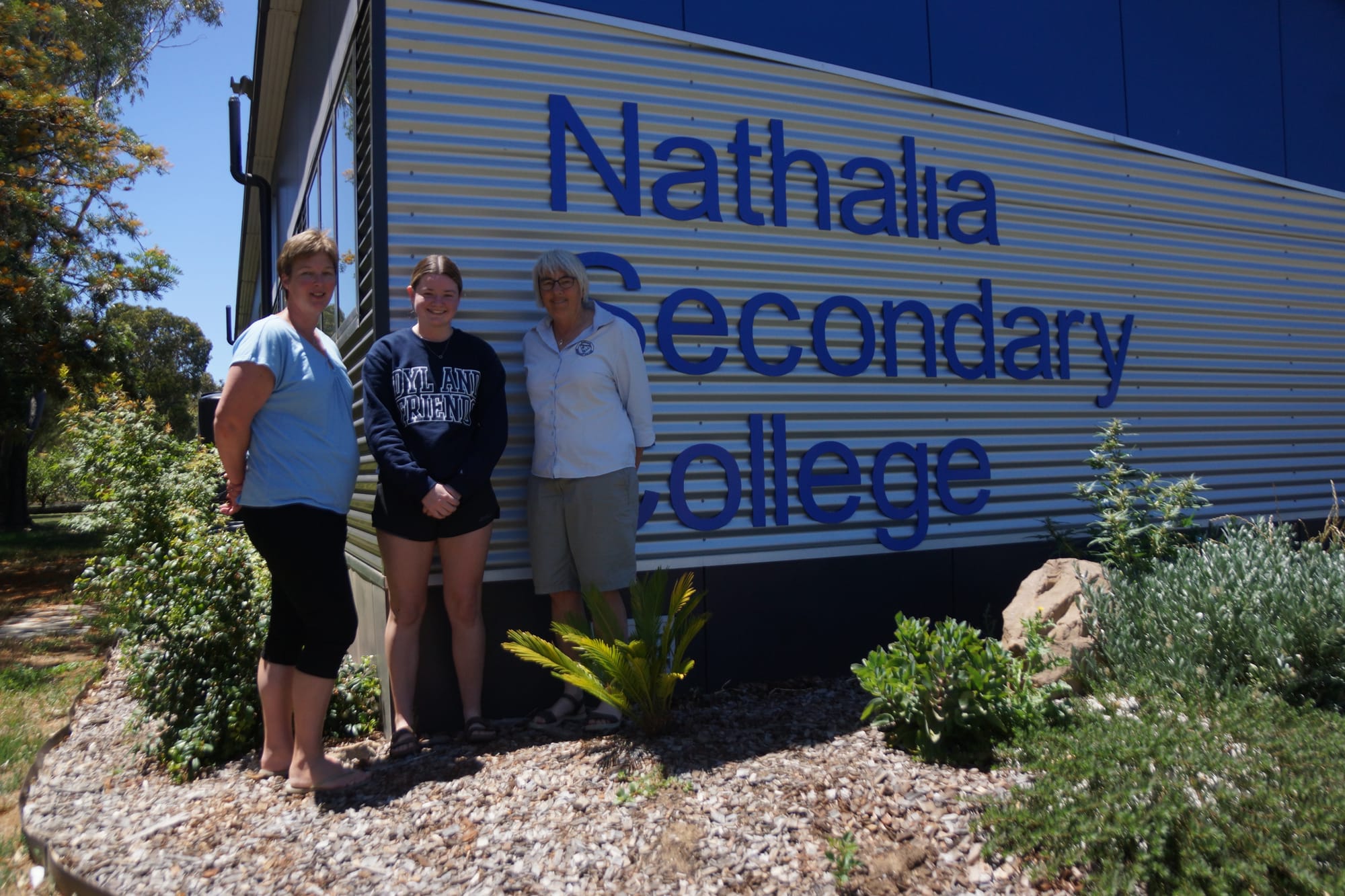 Great effort... Nathalia Secondary College dux, Charlie Dorrity (middle) with VCE coordinator, Bron Leslie (left), and principal Helen Ginnivan. 
