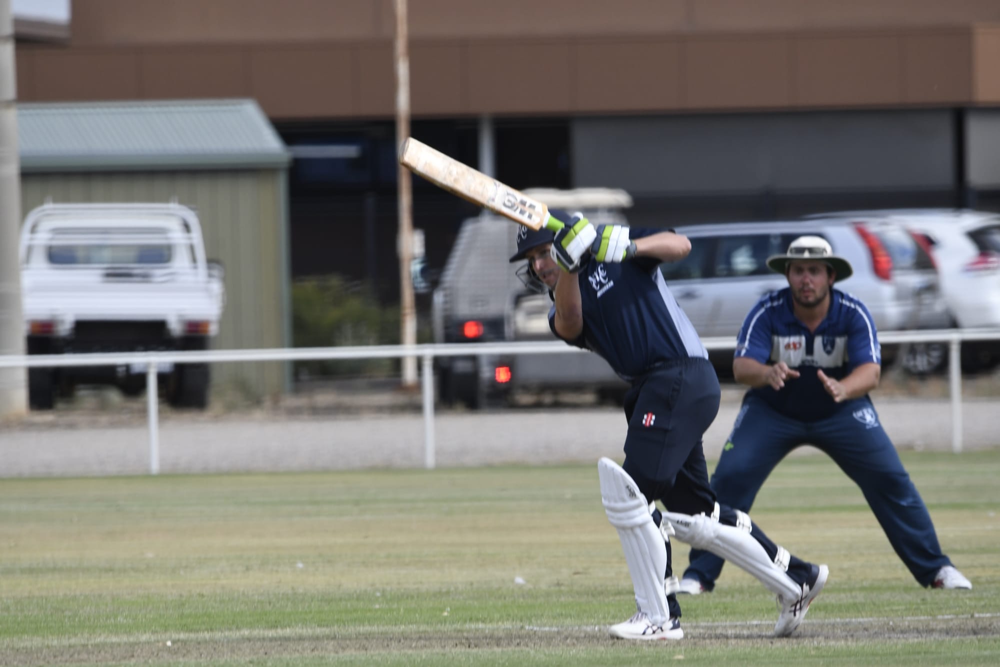 All class ... James Pruden clips one through mid-on, on his way to 95