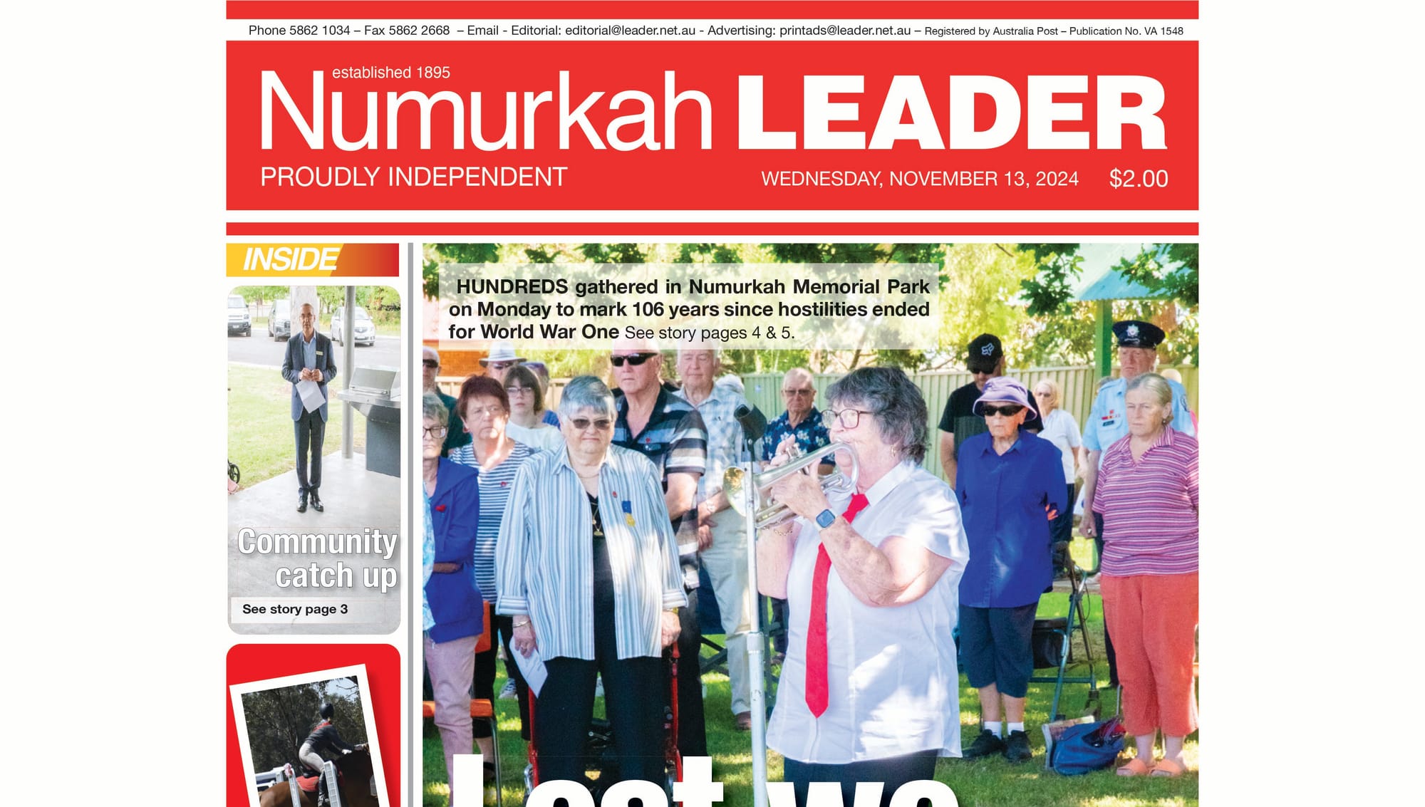 Numurkah Leader Digital Edition November 13 2024