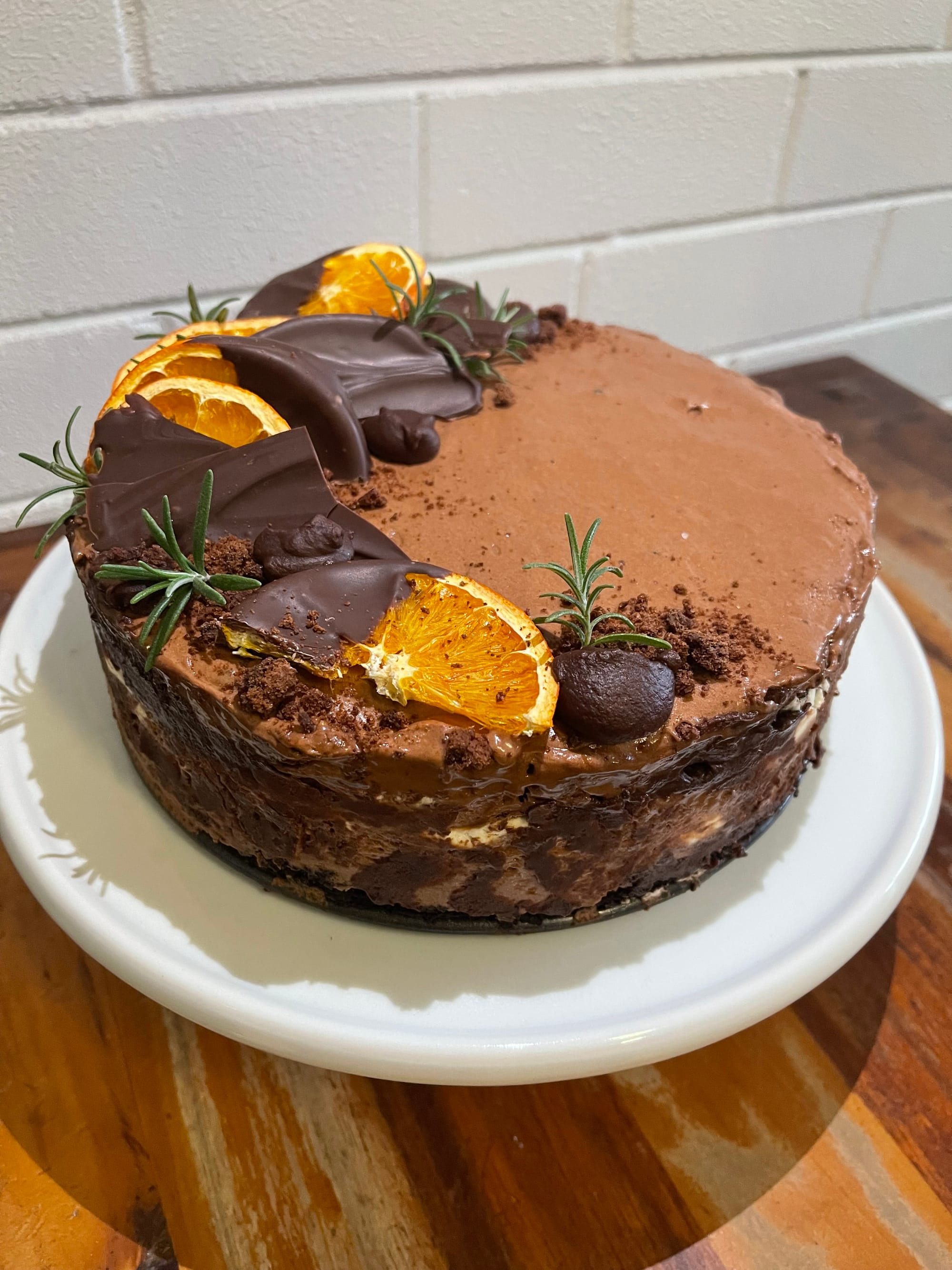 Yum... If Kate’s choc orange mousse layer cake tastes half as good as it looks we’ll be in heaven.