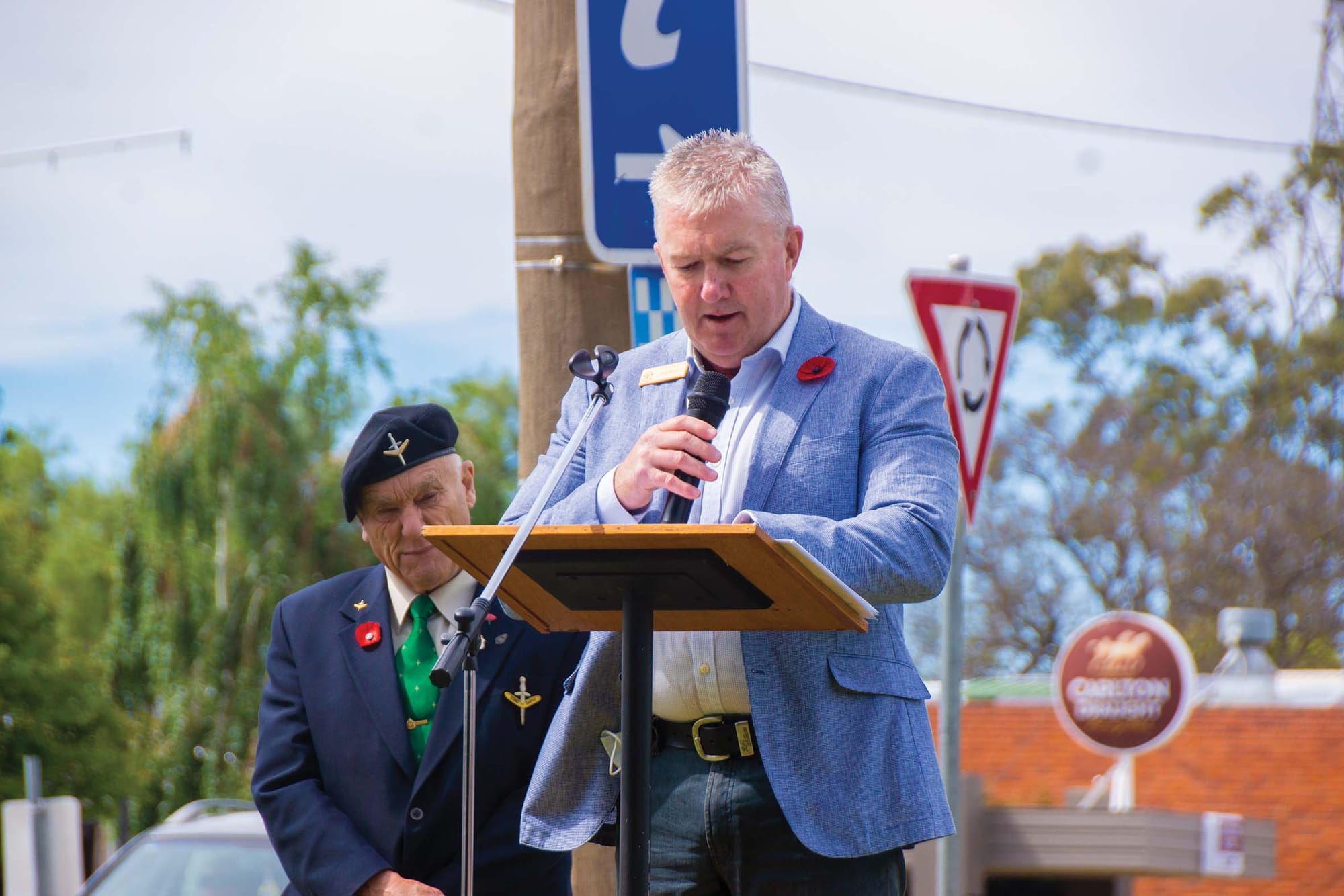 The importance of remembering... Guest speaker Paul Arnel spoke about why we enjoy the privileges we do today. 
