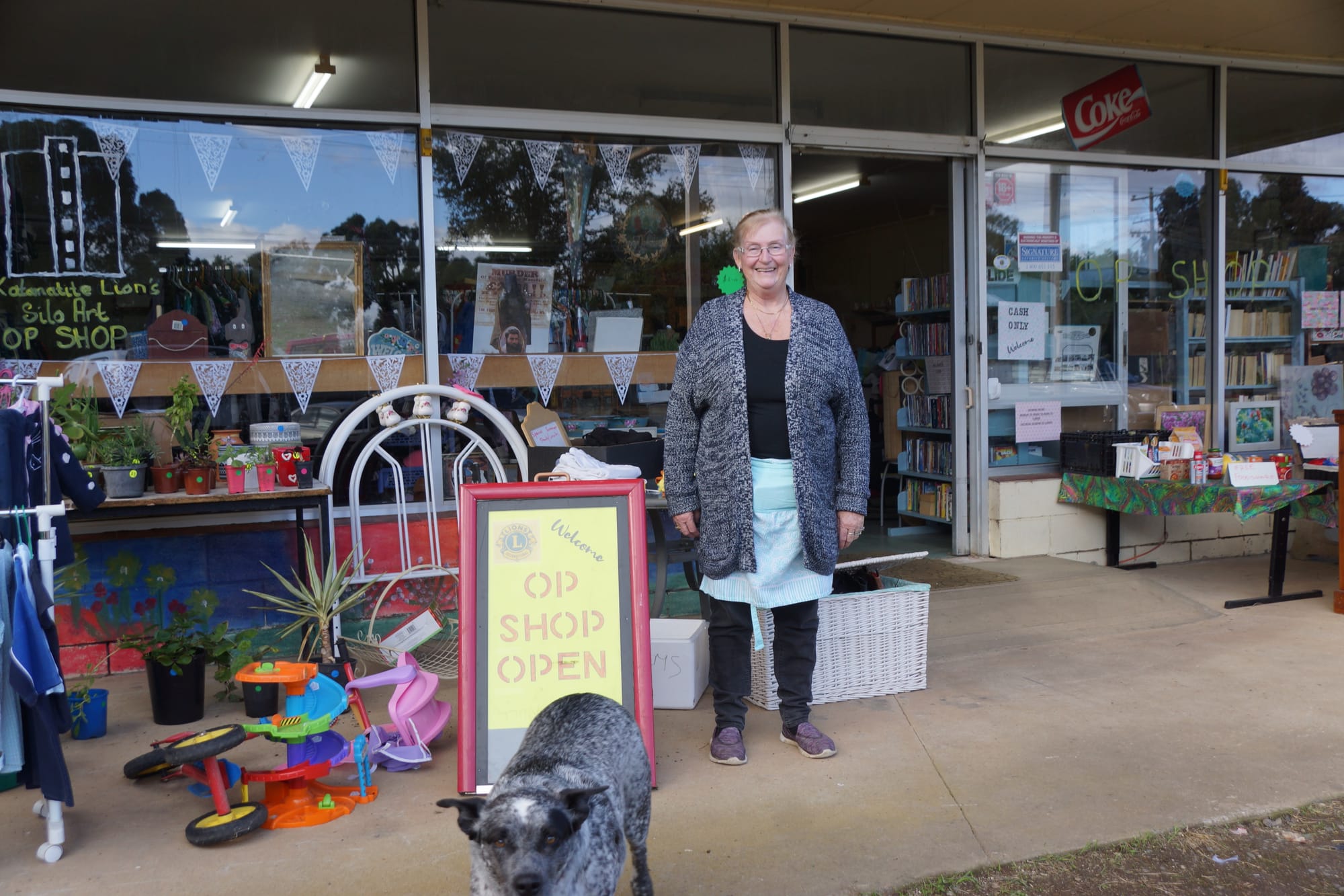 Open for business... Cheryl Hill and the Katty Lions have been overwhelmed by the support so far.
