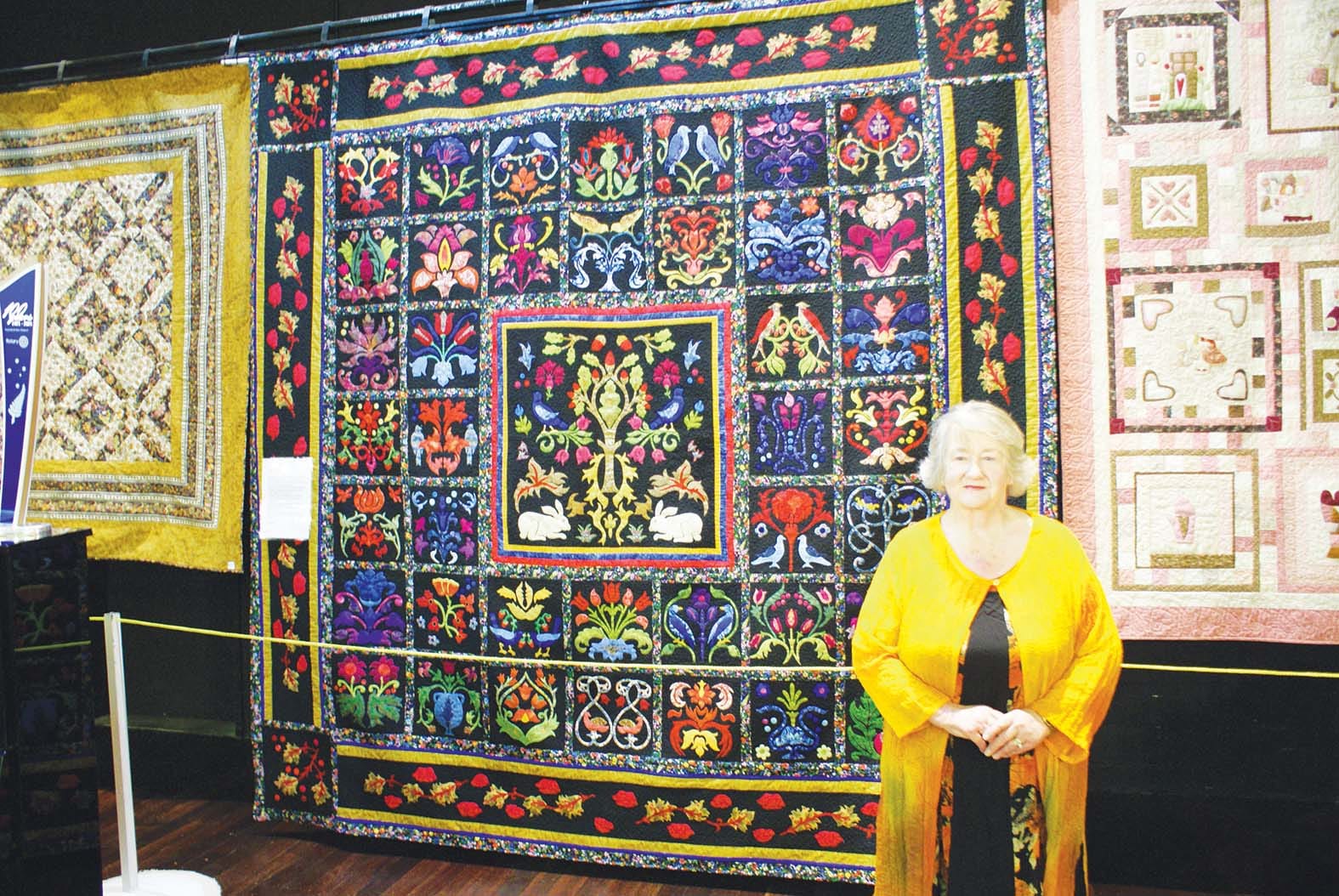 Winning tribute ... Ann Fagan’s quilt ‘tribute to William’ took out the prizes in the Best Quilt and Best Craft Entry categories.
