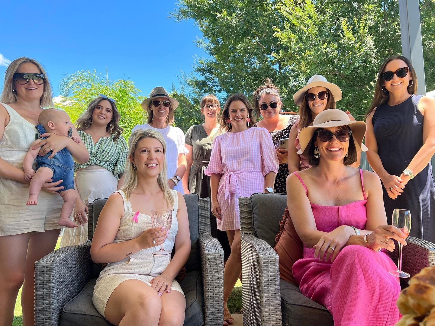 Fun for young and old... Everybody was having a good time at Adrienne Gledhill’s house on Sunday.
