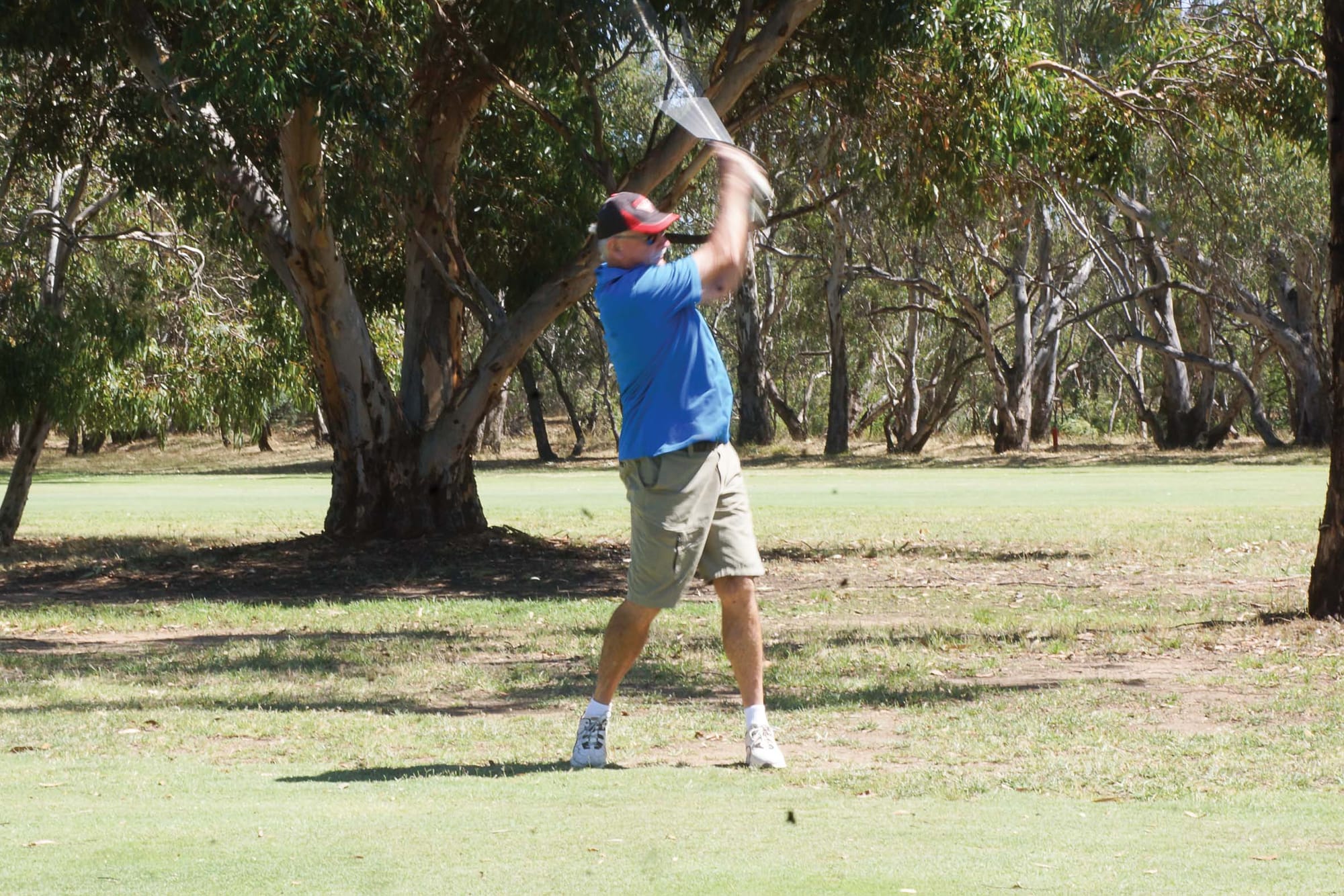 Multi sport star... Frank Houlihan led the way on the golf course last Thursday.
