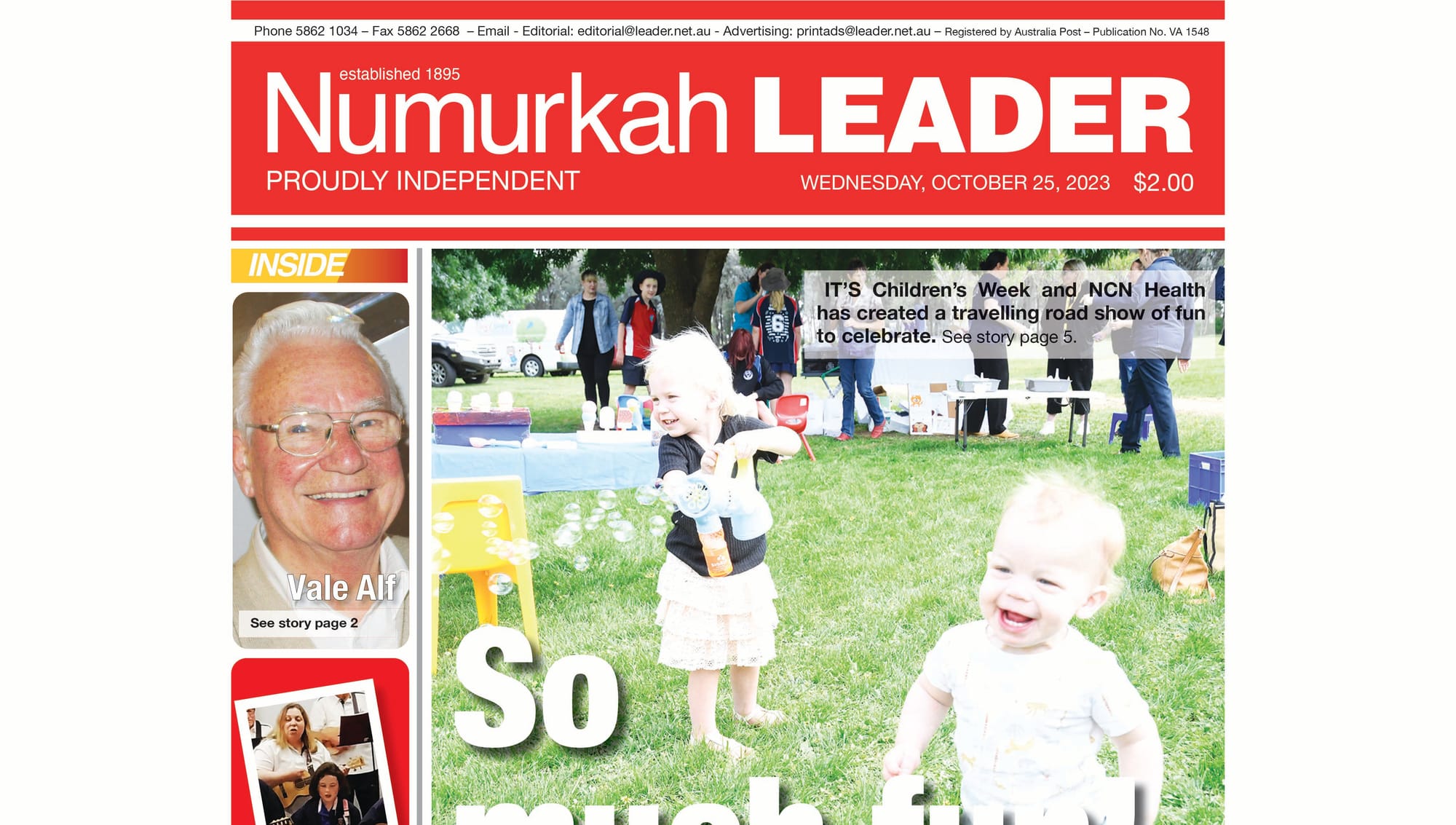 Numurkah Leader digital edition: October 25 2023