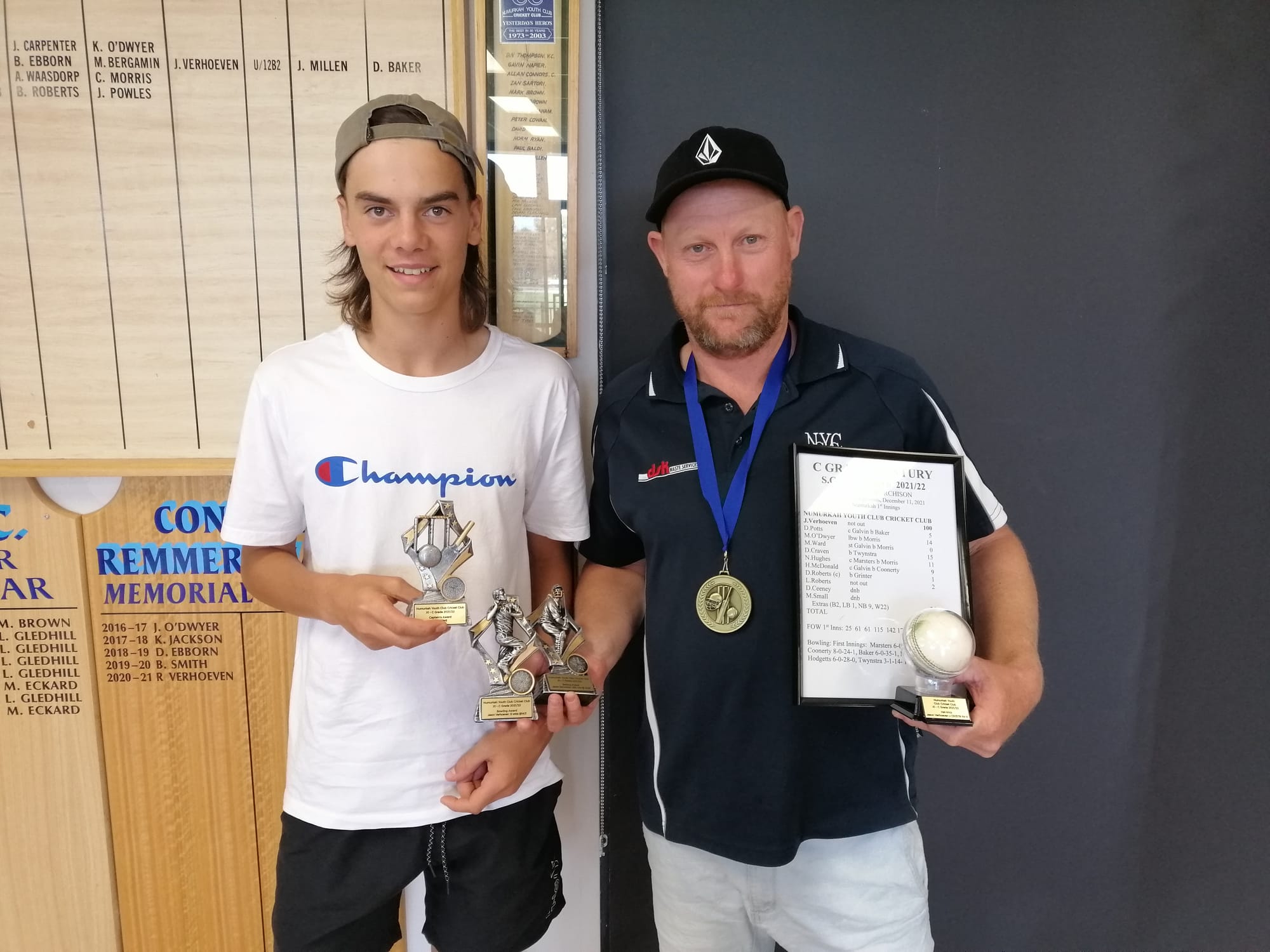 C-grade winners... Matt Ward (left) and Jason Verhoeven. 
