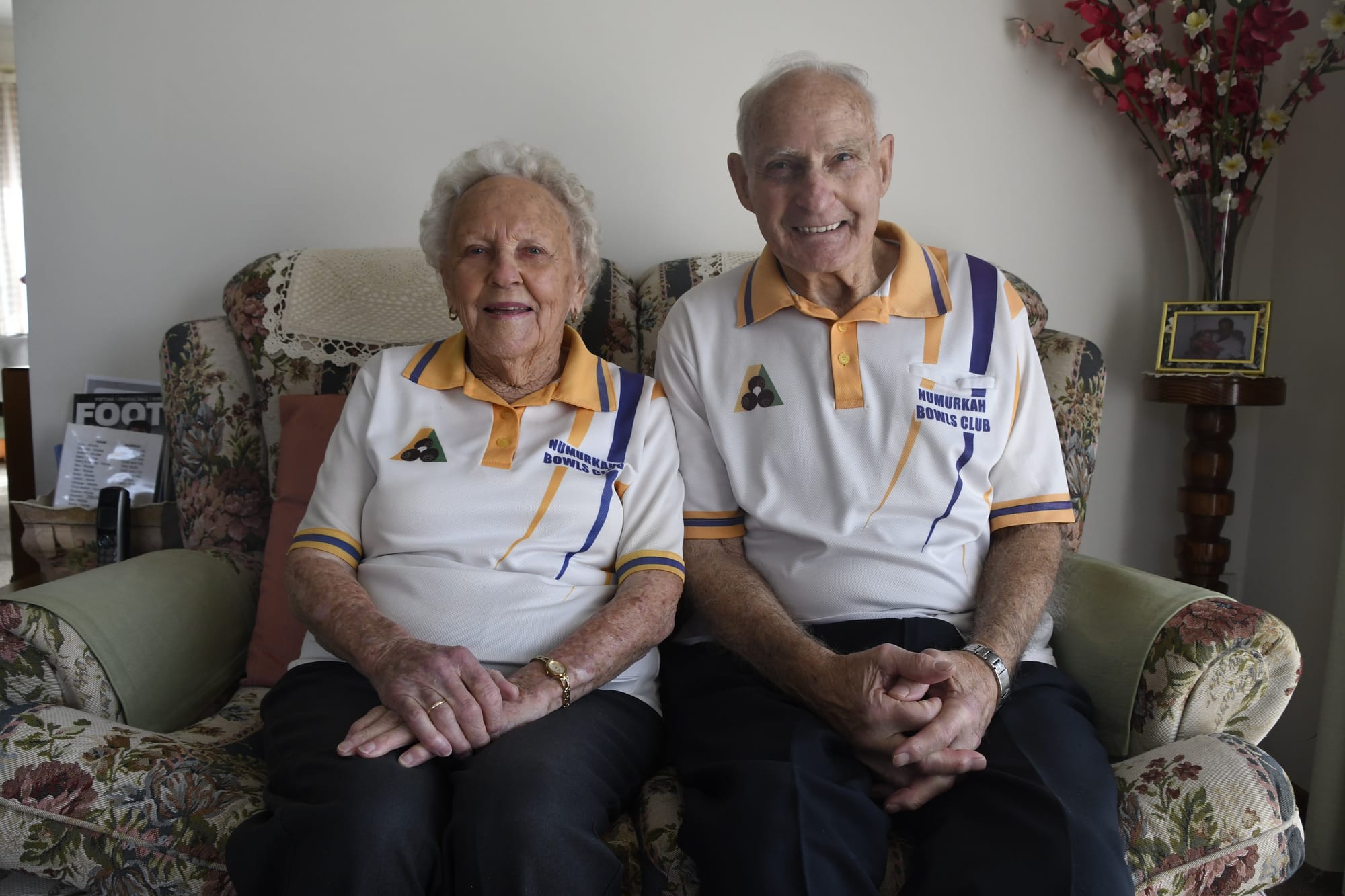 Through thick and thin ... Hazel and Noel Boschetti were awarded life memberships at Numurkah Bowls Club on Saturday.
