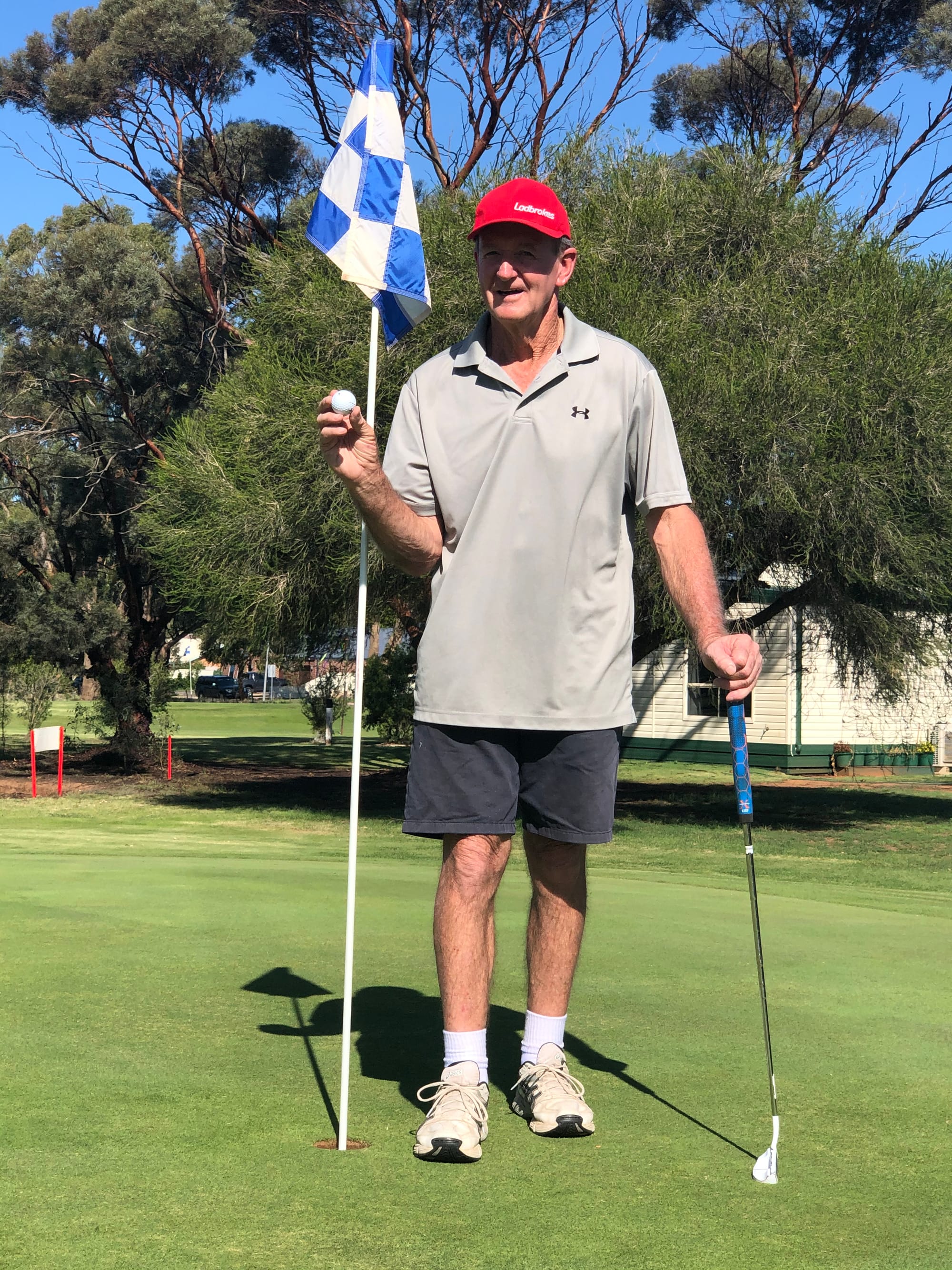 Ye scurvy dog ... Hoax Triples winner Greg Trotter  gives it to NAGA Jason Brun, surrounded by the rest of the top 10 finishers (from left): Brandan Hosie, Gary Blackburn, David Dell, Brady Trotter, Nick Ludington, Darren Booth, Matt Trotter, Tyler Booth and Alan Dalton.