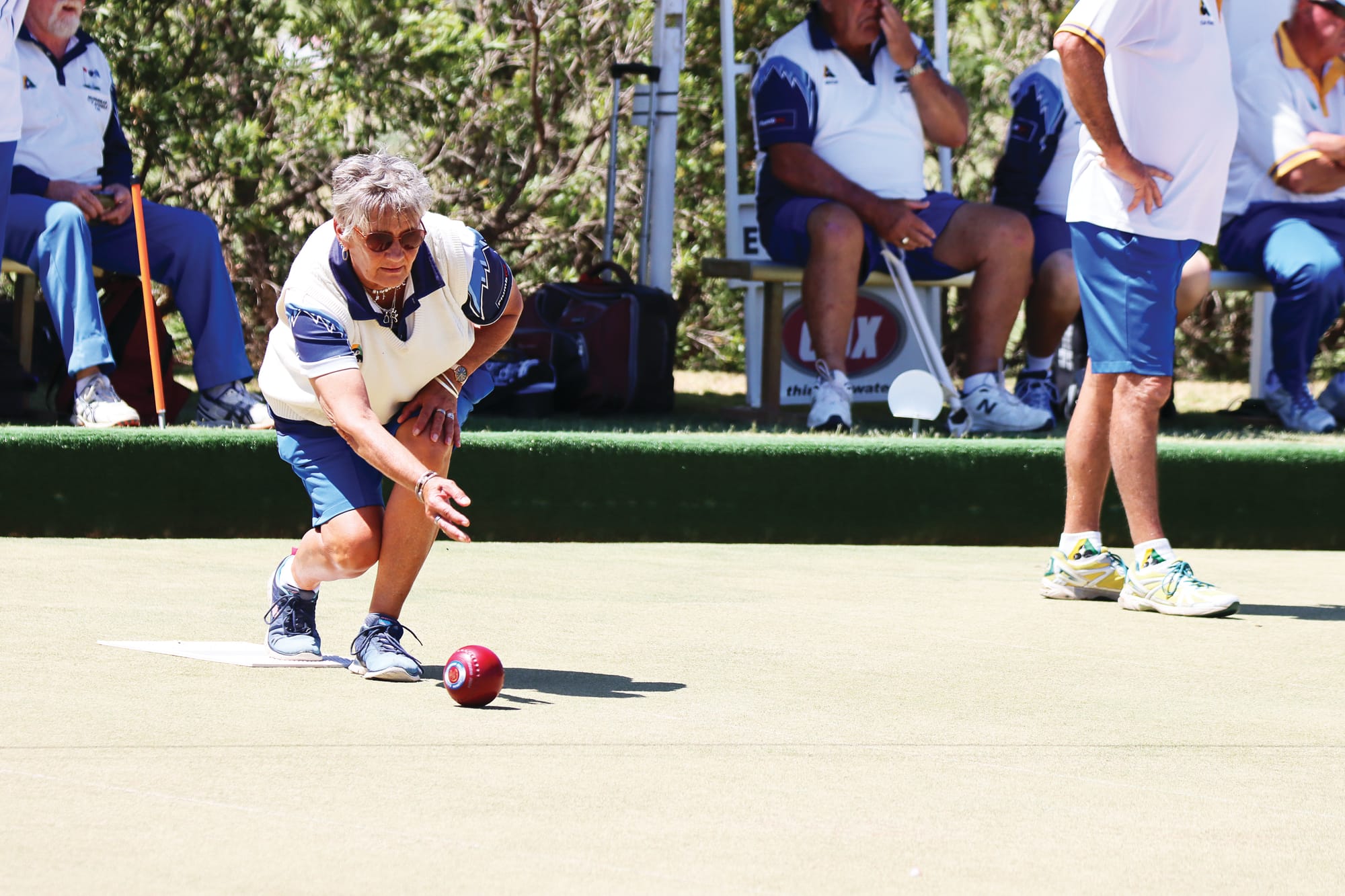 Well bowled ... Lidija Patching was part of a successful rink, but it wasn’t enough to secure the overall win. 