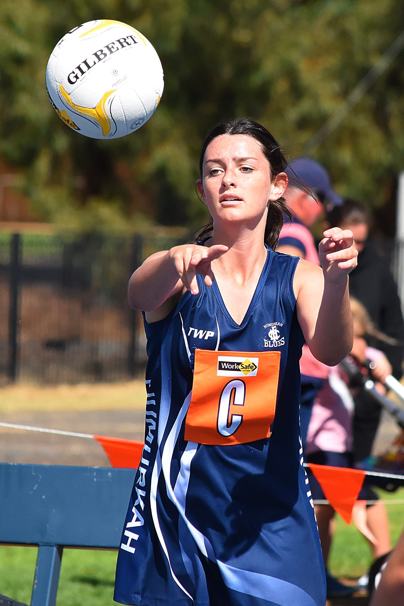 Precision... Claudia Plum finds a teammate. 