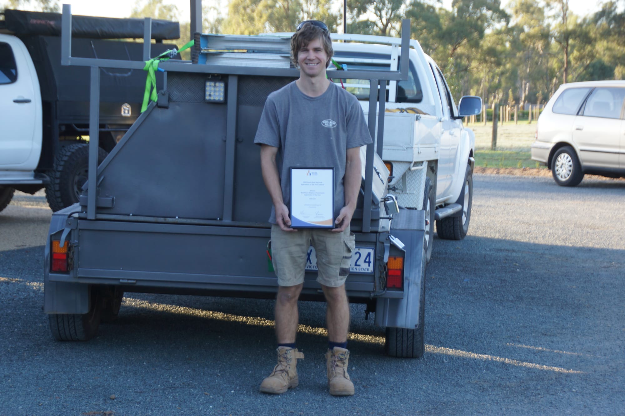 Recognition for hard work ... For Dale Cox, winning apprentice of the year was an unexpected bonus to doing a job he loves.