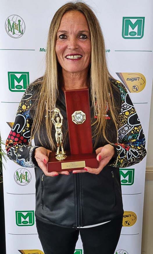 Star... Numurkah’s Peta Gowans finished runner-up in the C-reserve best and fairest.
