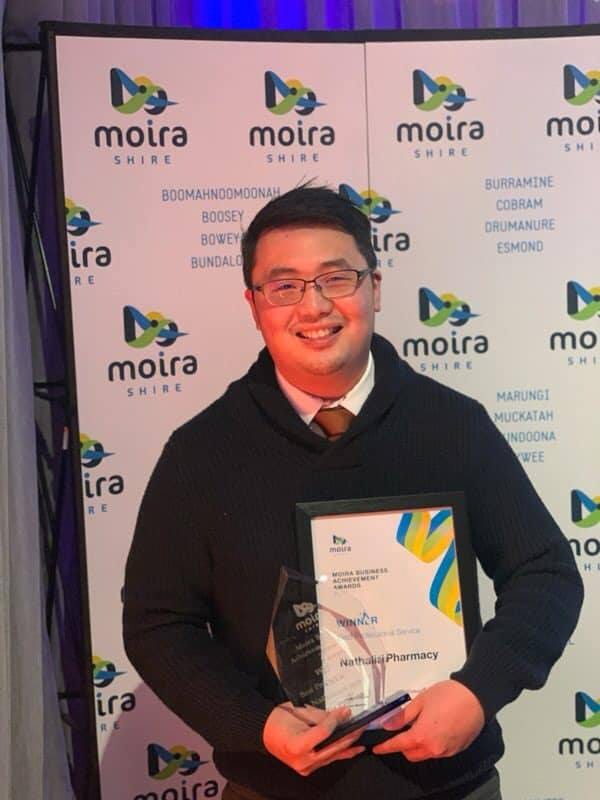 Best professional service... Chris Ang couldn’t have been happier with the recognition for his business.