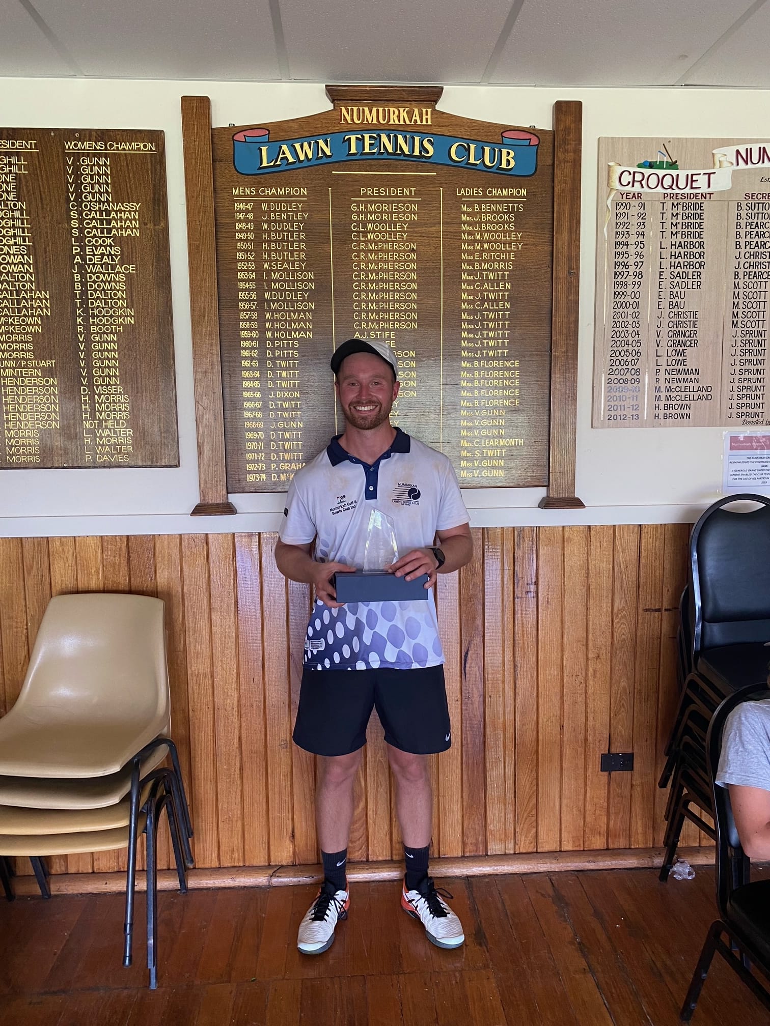 He’s done it again... Nick Fenaughty wins his fifth NLTC men’s title. 
