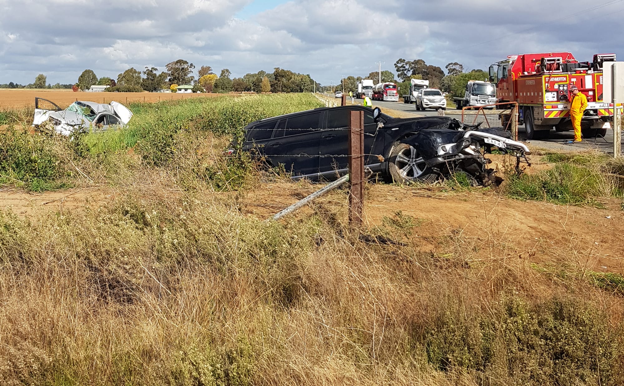 Nasty ... It was extremely fortunate that no life-threatening injuries resulted from this collision on Sunday.