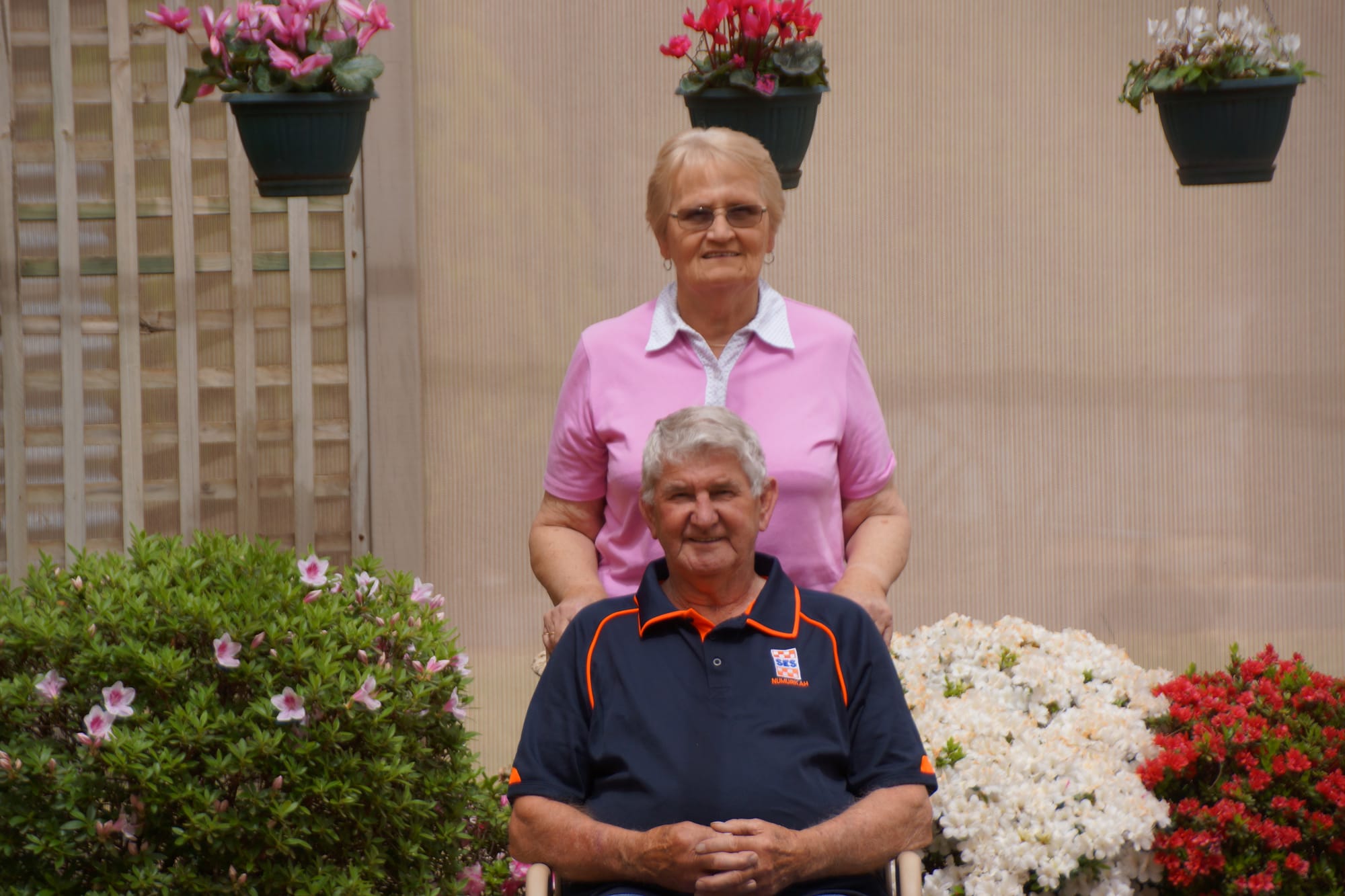 Stalwart supporter ... For four decades Leonie Decker has backed her man, John, as he helped the community as an SES volunteer.