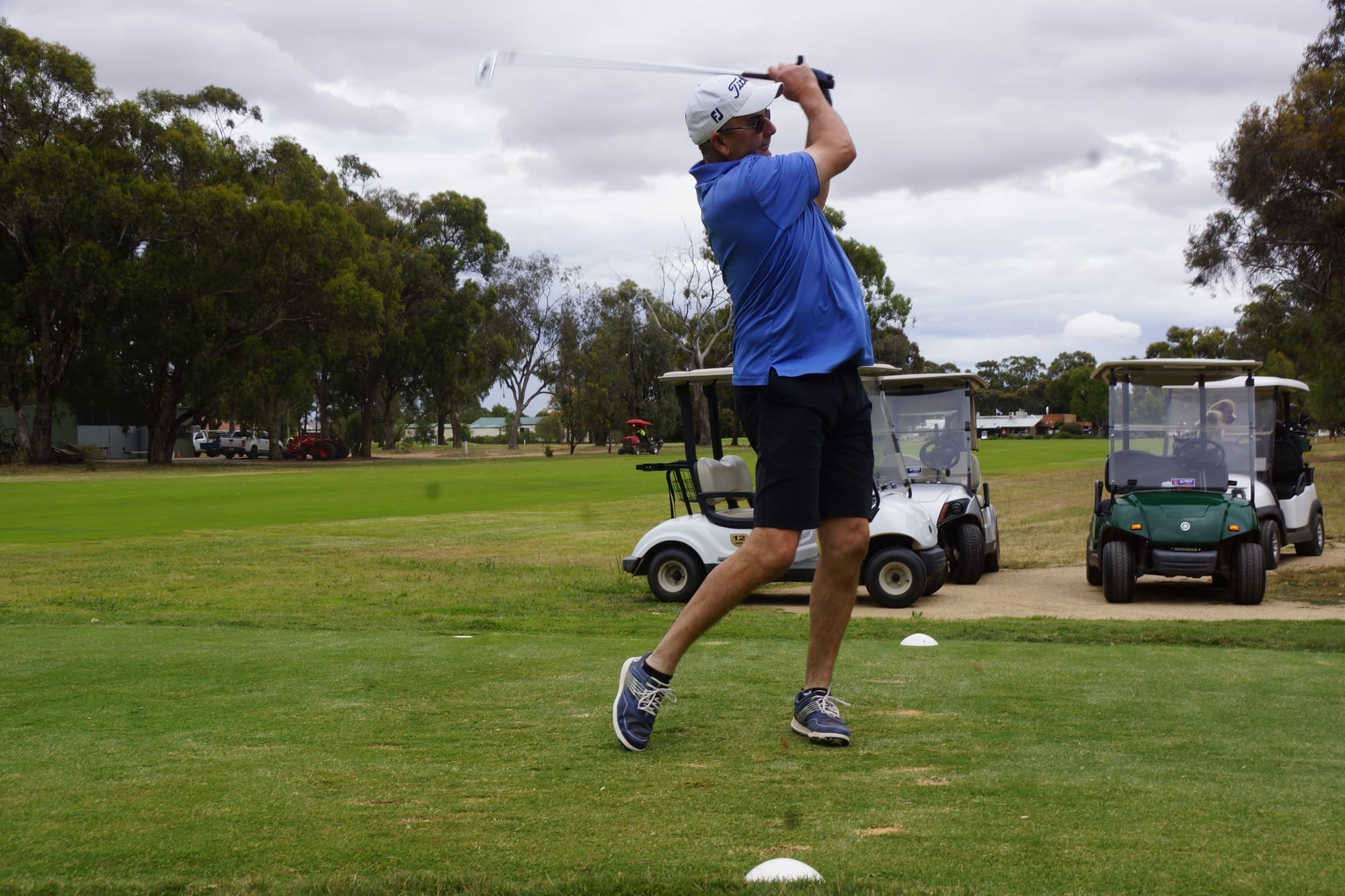 Whack... Graeme Sprunt was hitting them well last Saturday.
