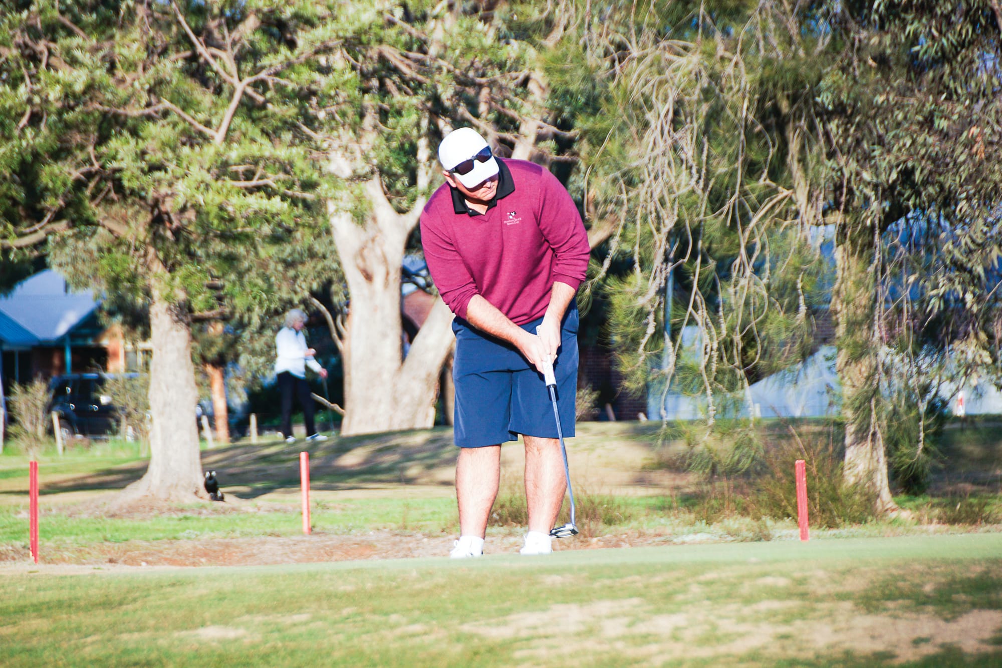 In the hole ... Andrew Storer was in rare form on Saturday. 
