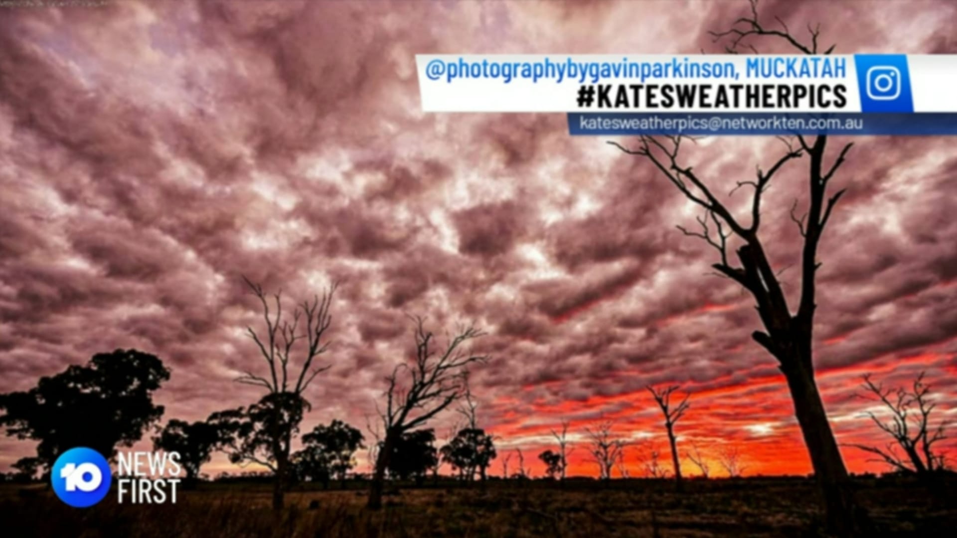 Where the hell is Muckatah?.. Everyone watching the national news got to enjoy this beautiful sunset over Muckatah courtesy of Gavin.
