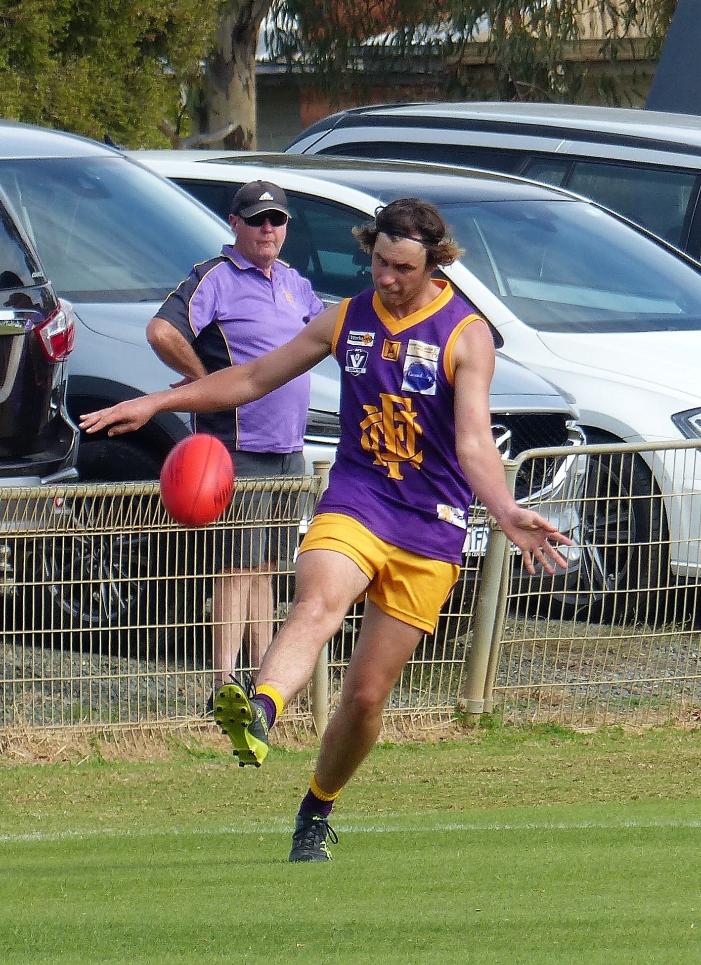 On the boot... Matt Guttler finds a target.