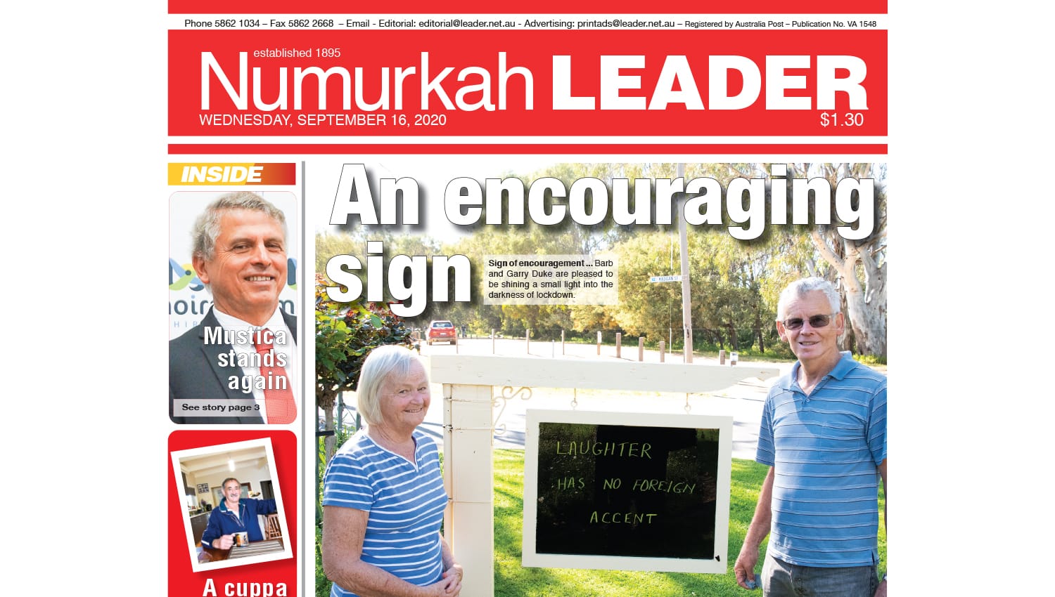 Numurkah Leader digital edition: September 16 2020