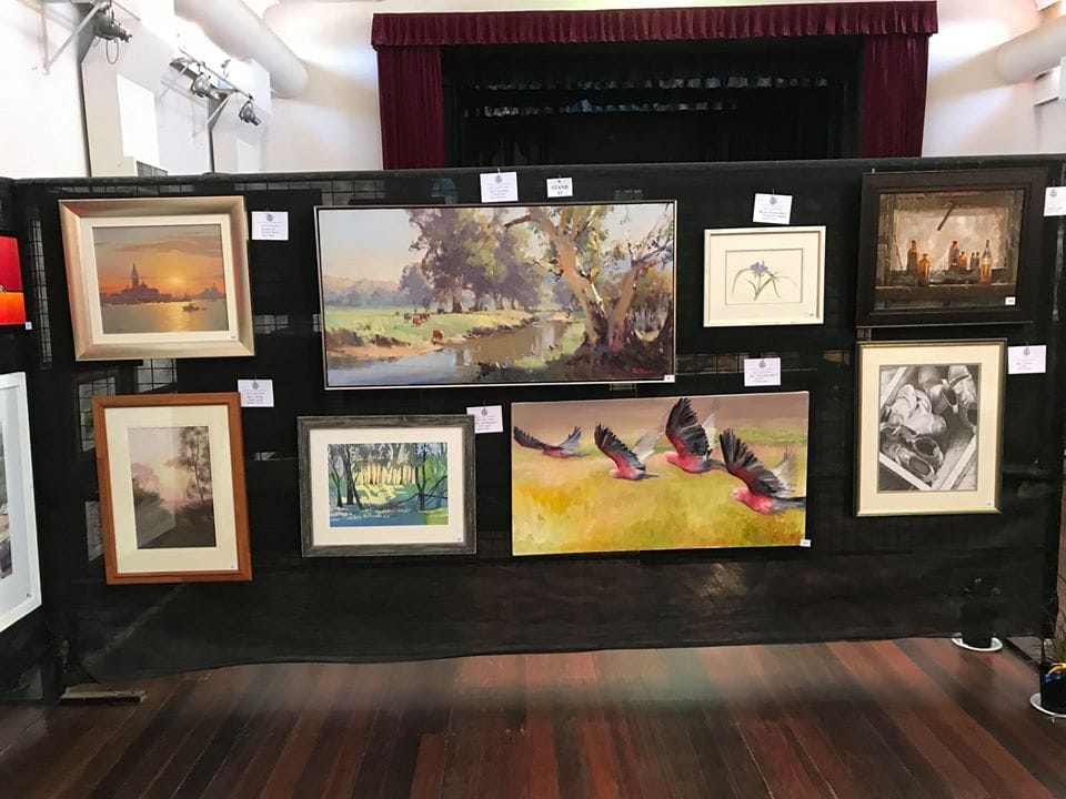 Winners ... The winning artworks displayed following the award presentations. 