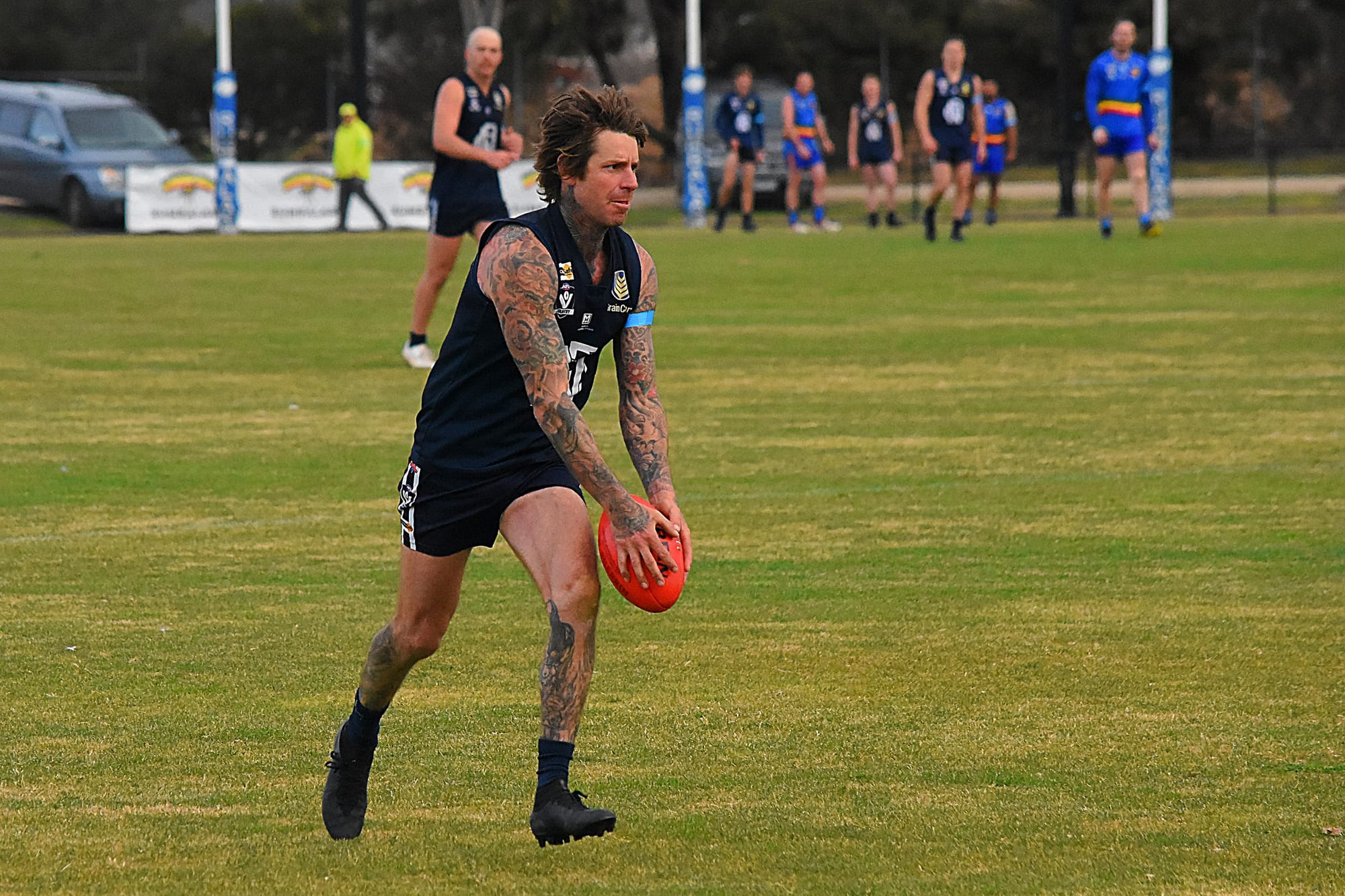 Great leader ... Numurkah captain Shane “Wiggy”Miller booted seven goals on Saturday