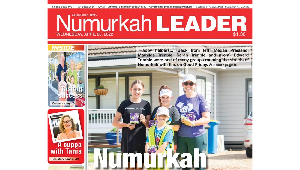 Numurkah Leader digital edition: April 20 2022 post image