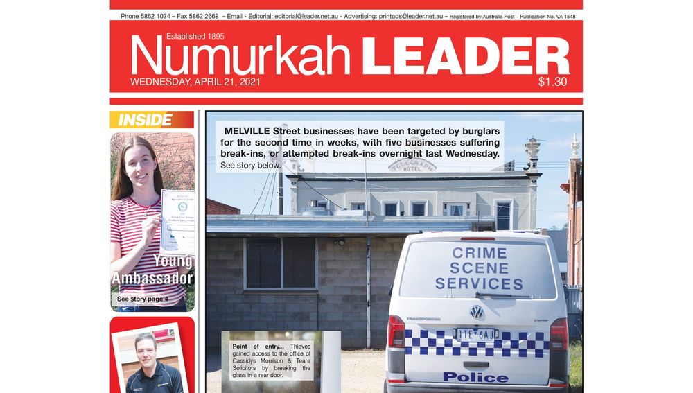 Numurkah Leader digital edition: April 21 2021 post image