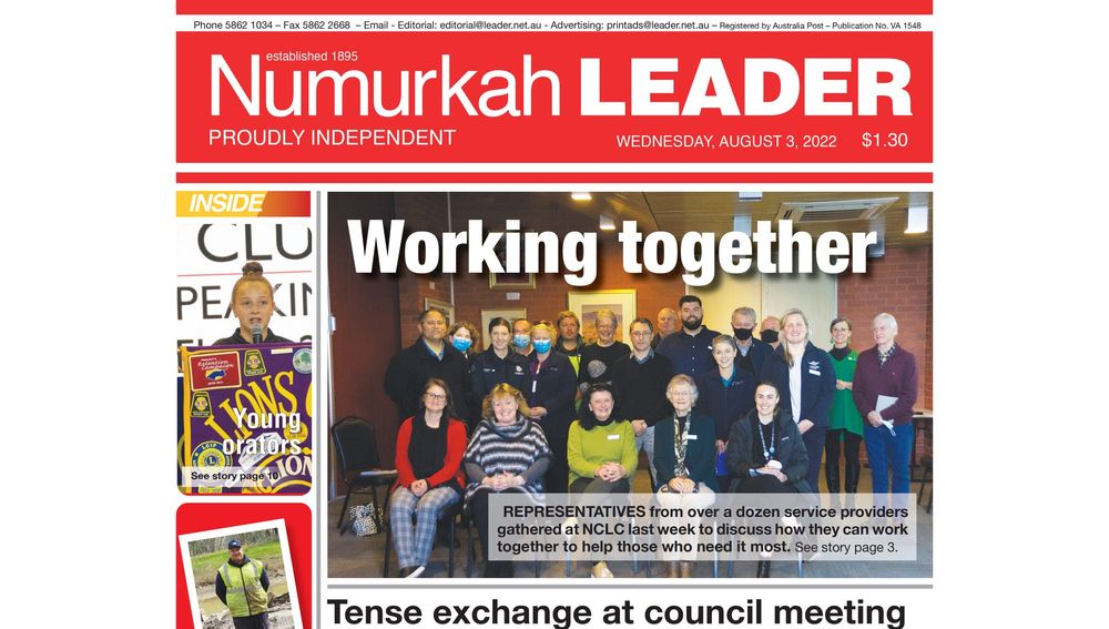 Numurkah Leader digital edition: August 3 2022 post image