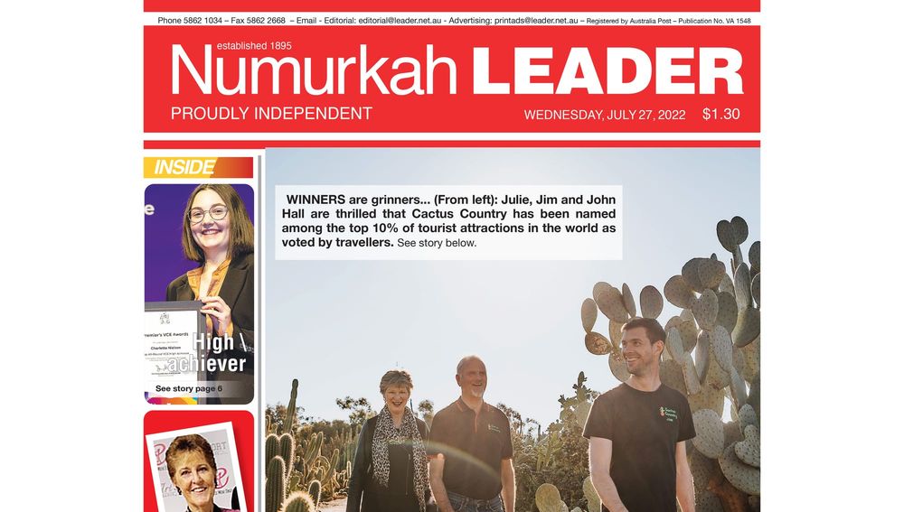 Numurkah Leader digital edition: July 27 2022 post image