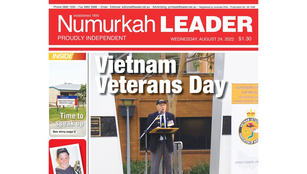 Numurkah Leader digital edition: August 24 2022 post image
