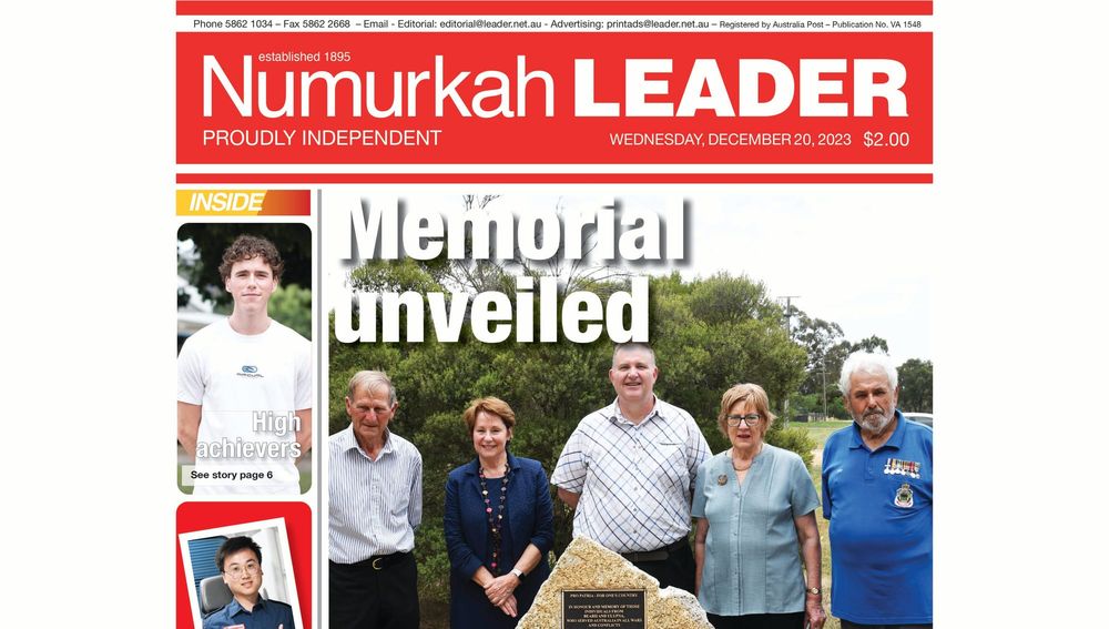 Numurkah Leader digital edition: December 20 2023 post image