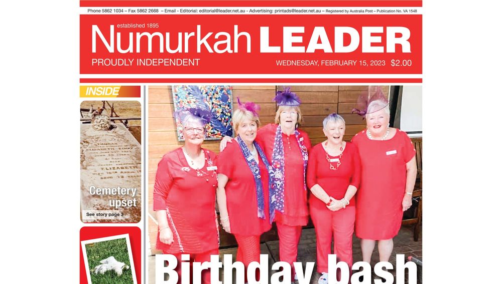 Numurkah Leader digital edition: February 15 2023 post image