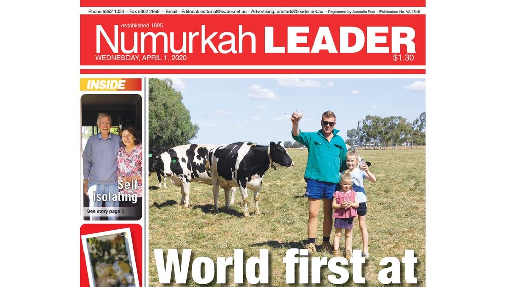 Numurkah Leader digital edition: April 1 2020 post image