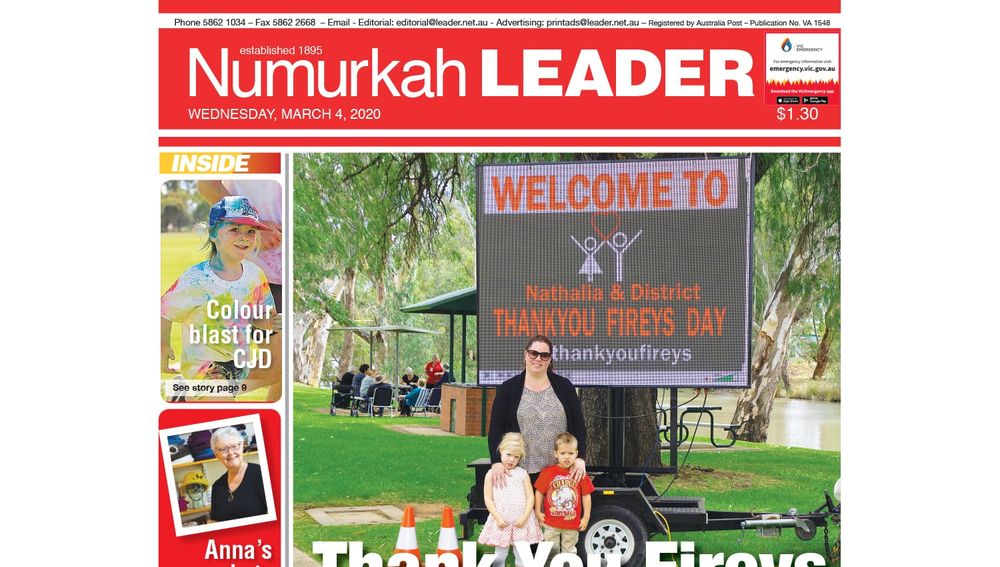 Numurkah Leader digital edition: March 4 2020 post image
