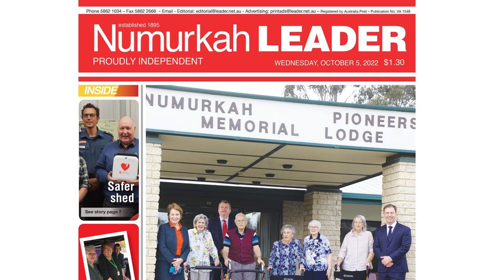 Numurkah Leader digital edition: October 5 2022 post image