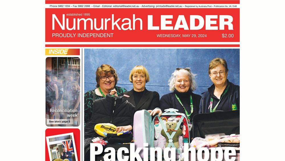 Numurkah Leader Digital Edition May 29 2024 post image