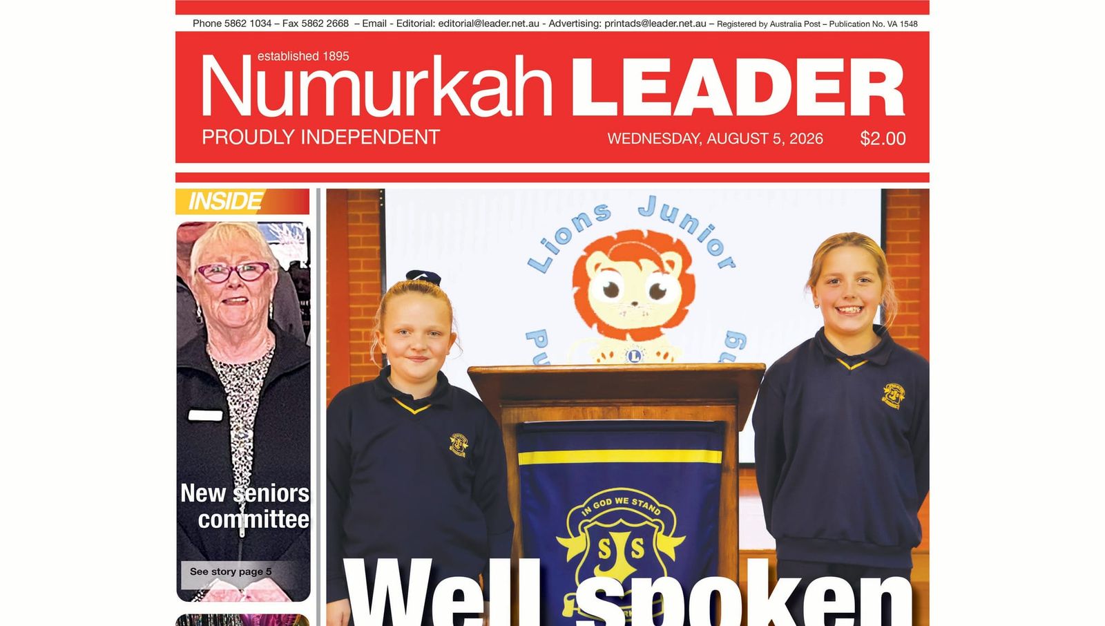 Numurkah Leader Digital Edition August 5 2026 post image