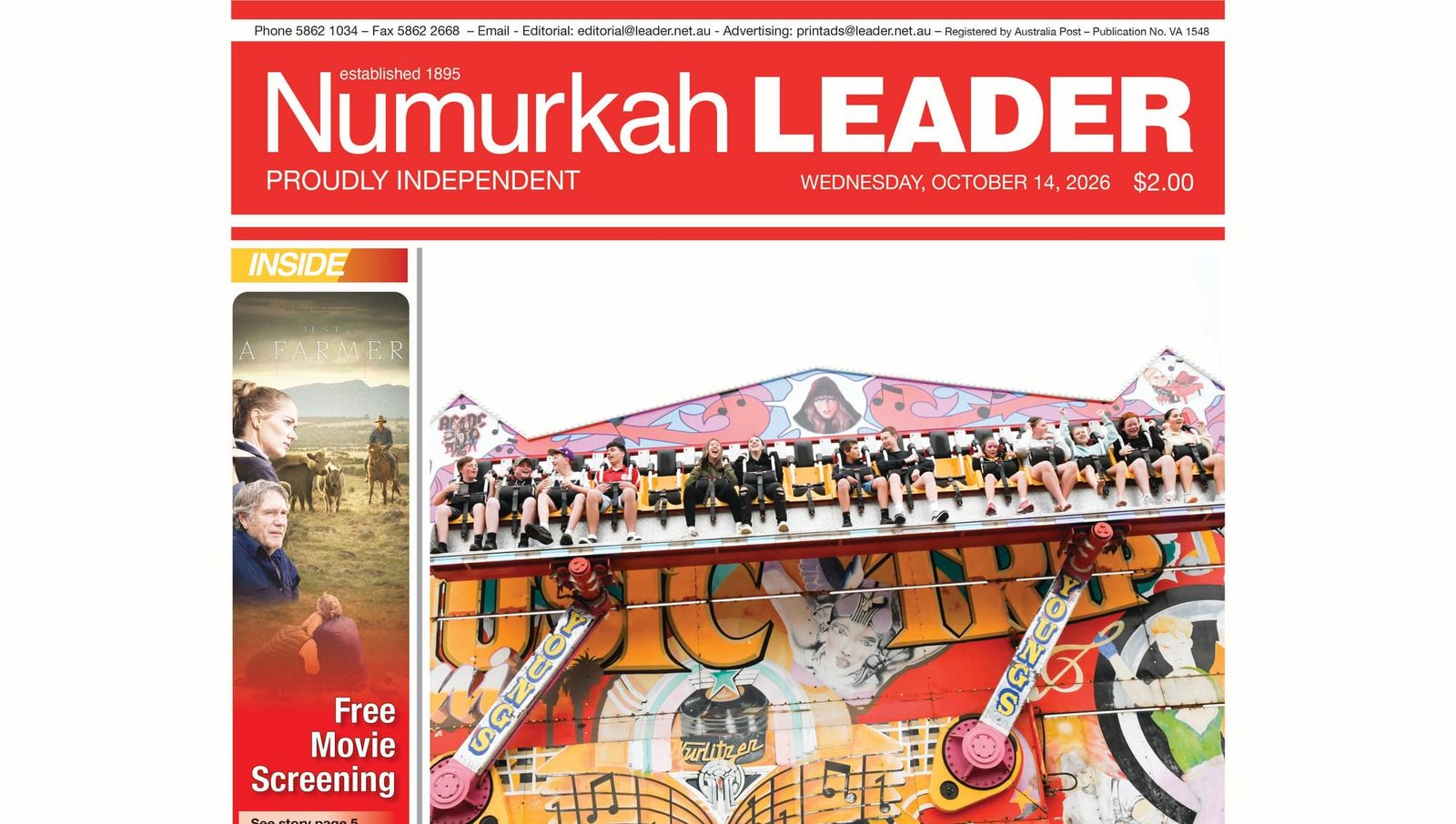 Numurkah Leader Digital Edition October 14 2026 post image