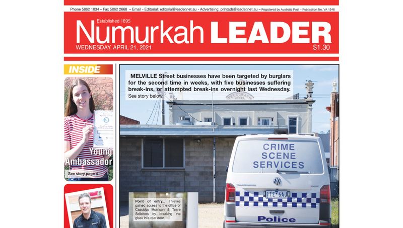 Numurkah Leader digital edition: April 21 2021 post image