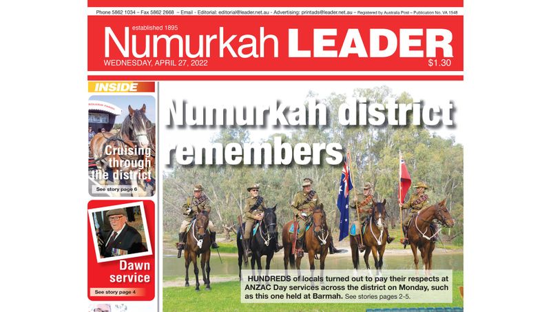 Numurkah Leader digital edition: April 27 2022 post image